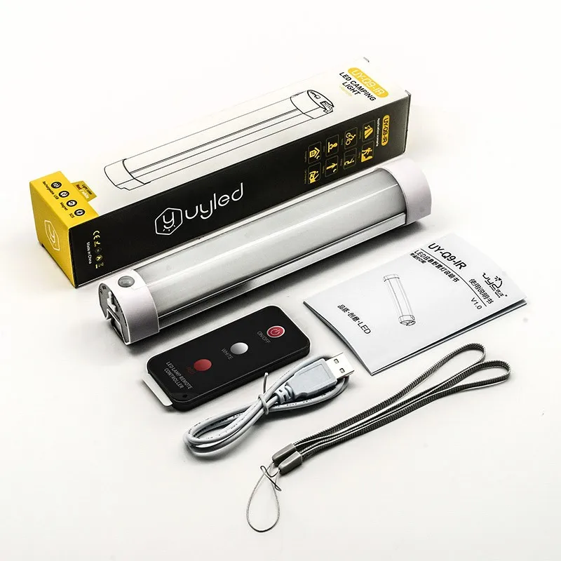 UYLED Q9IR Remote Control Rechargeable Portable Magnetic Bivvy Carpfishing Camping Fishing LED Light