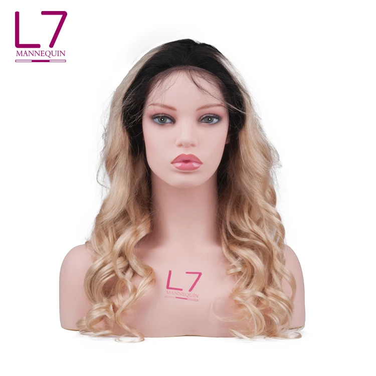 
African A0merican Mannequin Head With Shoulders Makeup Mannequin Head For Wigs 