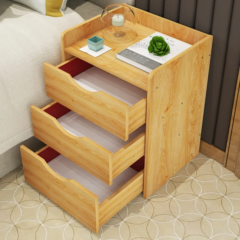 Modern Night Table With Wooden Doors Home Furniture Bedroom Furniture Nightstand With Drawers