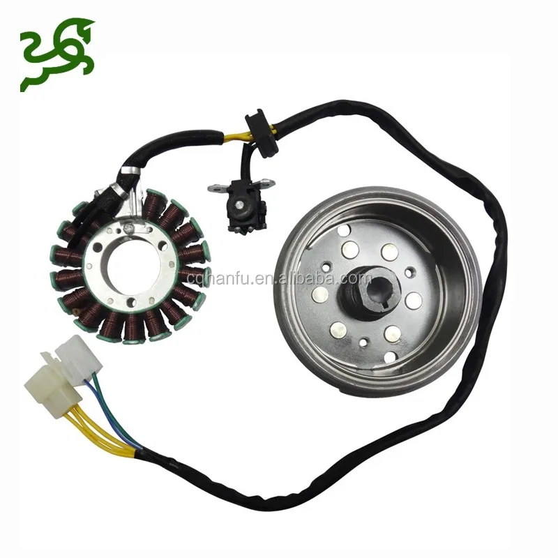 GS125 GN125 Motorcycle Parts 18 Pole Magnetic Coil With Fly Wheel Rotor