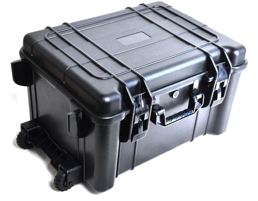 Injection Mold Junction Big ContainerPlastic Folding Box Tool Case Trolley with wheels