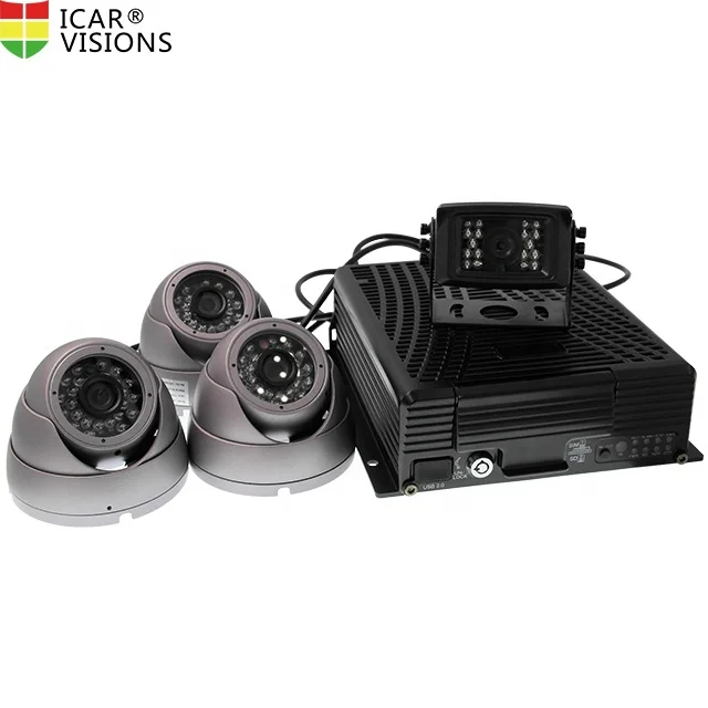Hot selling ICARvisions manufacturer car GPS security cctv mobile dvr fcc ce EN50155 E-Mark Certificate