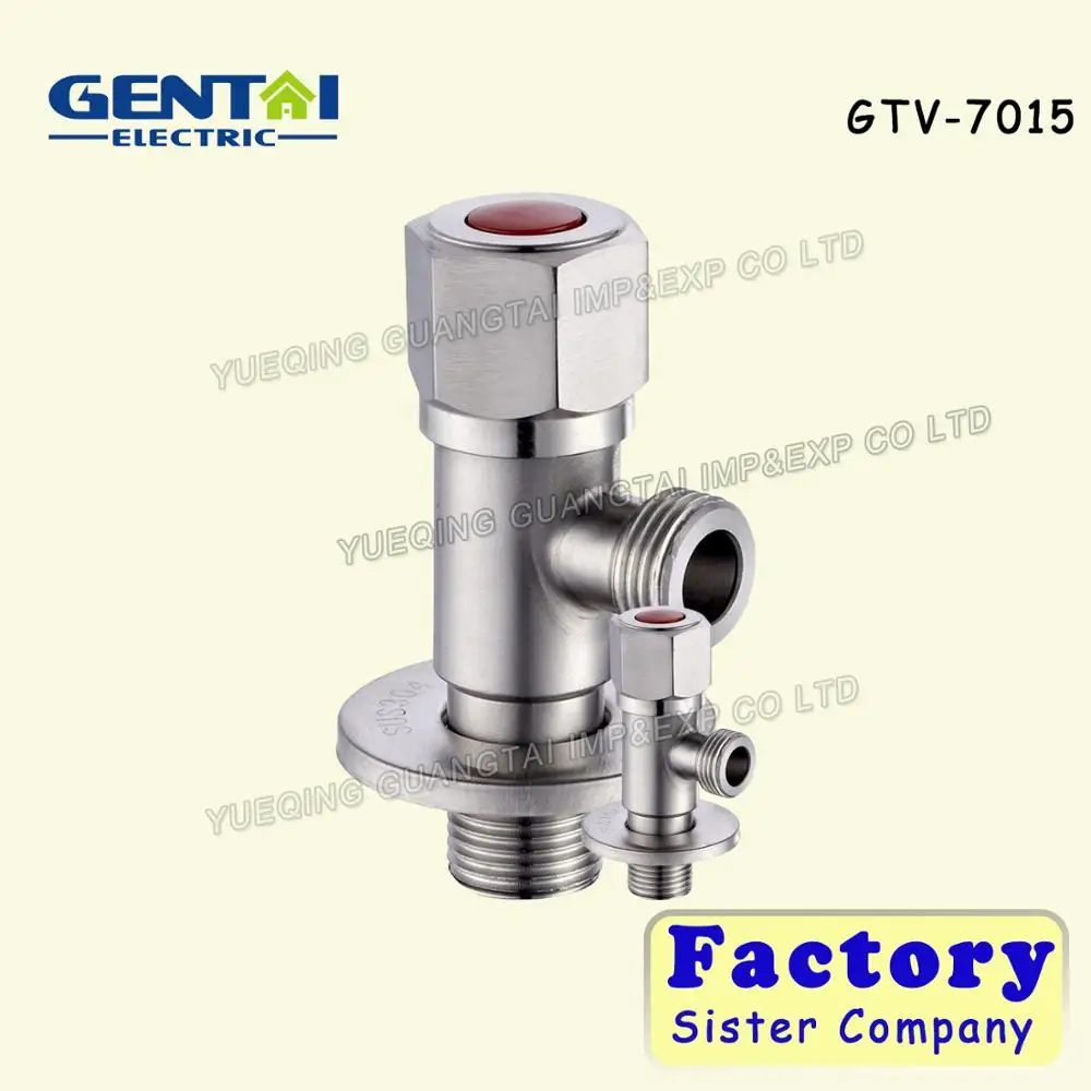 High Quality universal zinc handle Ceramic cartridge chrome plated brass angle valve
