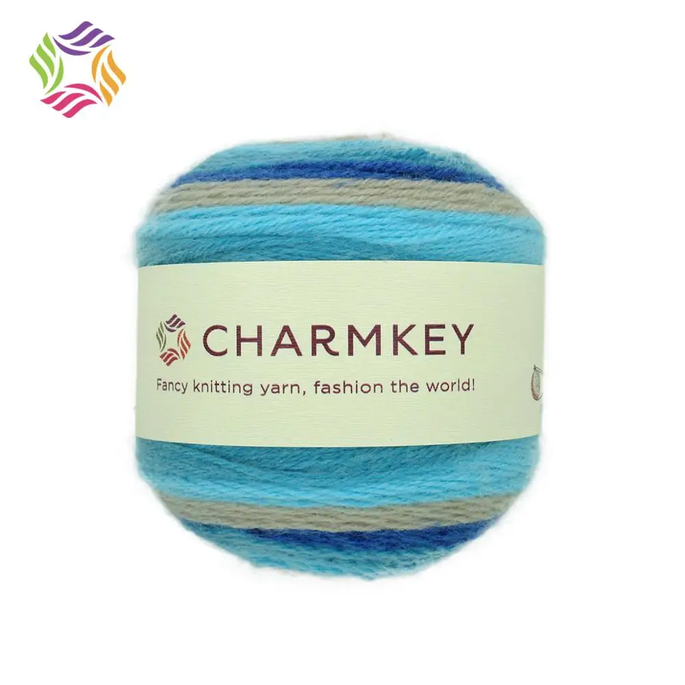 
Charmkey worsted weight yarn special colour wheel acrylic wool yarn knitting scarf 