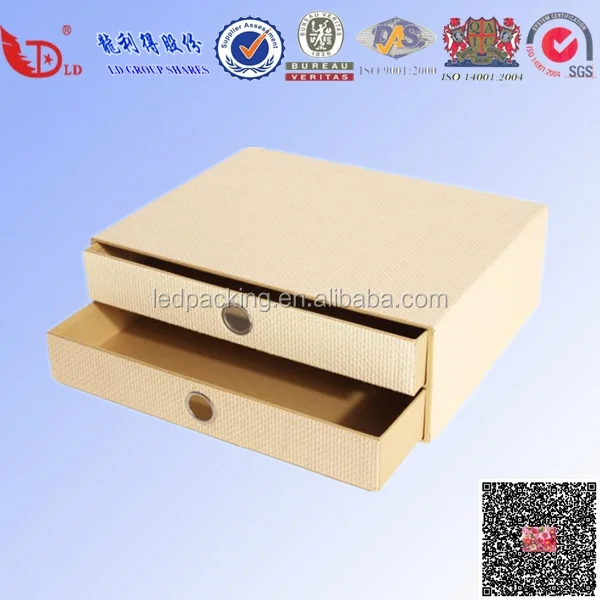 
ecofriendly plain white cardboard office file box,storage box with drawers 