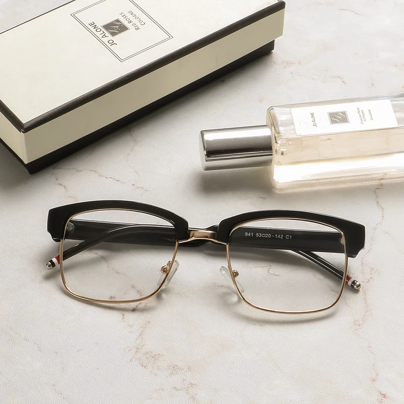 BLONGU Blue Light Blocking Glasses Designers Eyeglasses Frames China Wholesale Men Metal Eyeglasses Frames Optical Glasses
