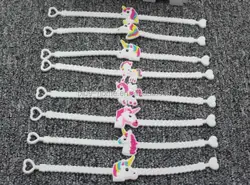 Fashion Lovely Animal Unicorn Bracelet Wristband Kids Mix Styles Charm Birthday Party Festival Gift Bracelets