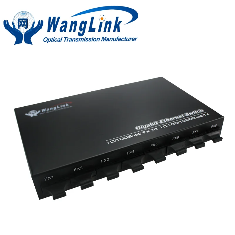 Гарантия качества 100 м Gigabit SFP 8 RJ45 media converter волоконно-оптические коммутаторы