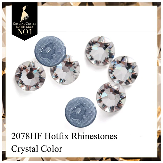
16 facets strong glue new cuts HF 2078 flatback glass hotfix crystal rhinestones for hotfix motif 