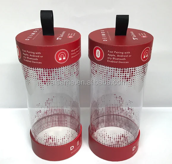 Customized new design clear plastic gift clear pvc packaging tube box