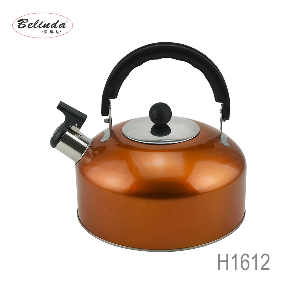 Houseware Colorful Boiling Water Stainless Steel Whistling Kettle for Induction Cooker