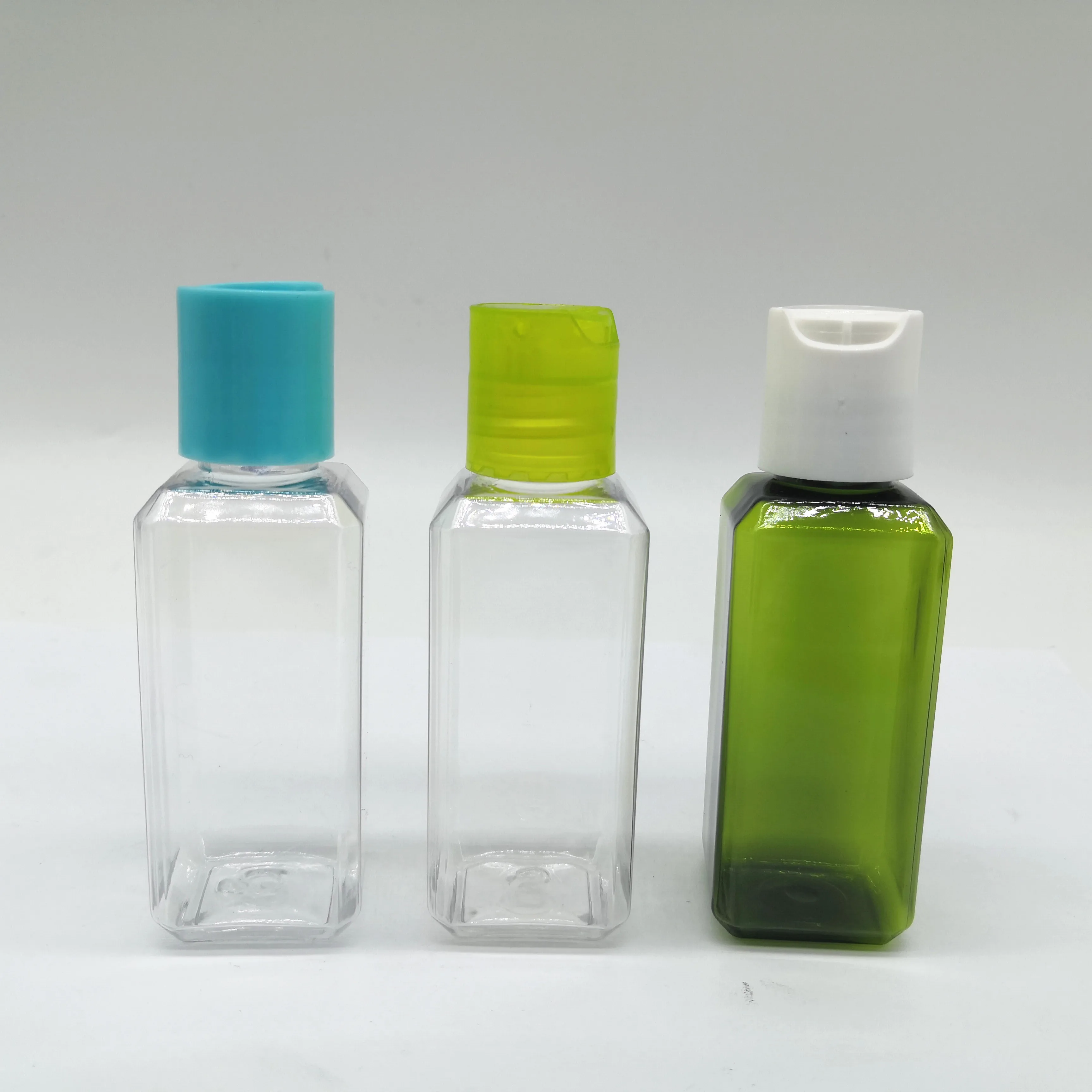 Customized Shape Free Sample 60 Ml Plastic Pet Square Oil Bottle