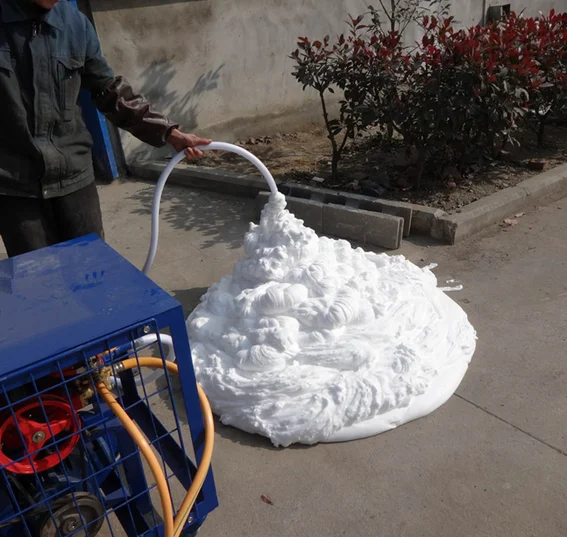 Small concrete foam generator foaming agent and foam generator
