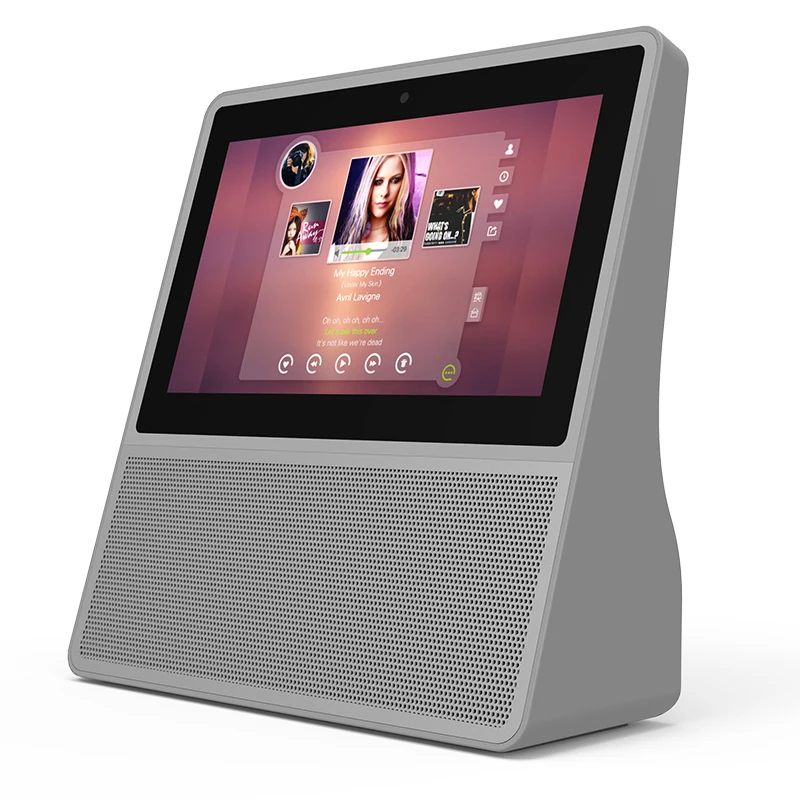 2019 последние 7 дюймов 1024X600 пикселей IPS многоязычный сенсорный экран Смарт звук медиа-бокс