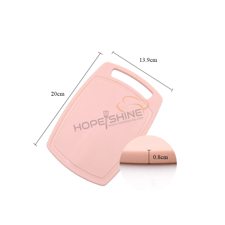 Wheat straw fiber non slip function Eco friendly plastic cutting board with knife set