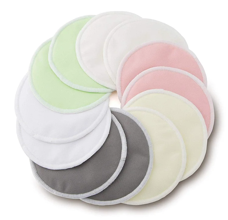 Super Absorbent Washable Proof Organic Bamboo Reusable Nursing Pads Breastfeeding Pads