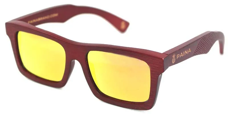 Top selling recycled rectangle Wooden bamboo sunglasses 2020 custom logo engraved