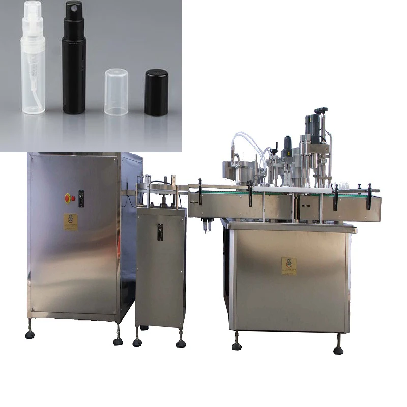 Automatic Spray Bottle Filling Capping Machine  Perfume Spray  Filling Production Line  spray filling machine for pharmaceutical
