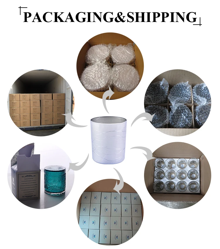 460ml unique candle vessels  cement candle jar for making wholesale