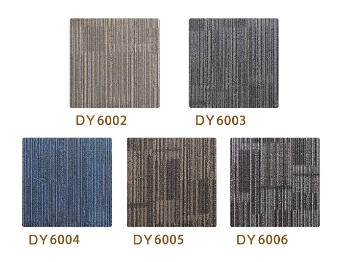 High traffic PP carpet 50*50 jacquard office floor bitumen backing carpet tiles