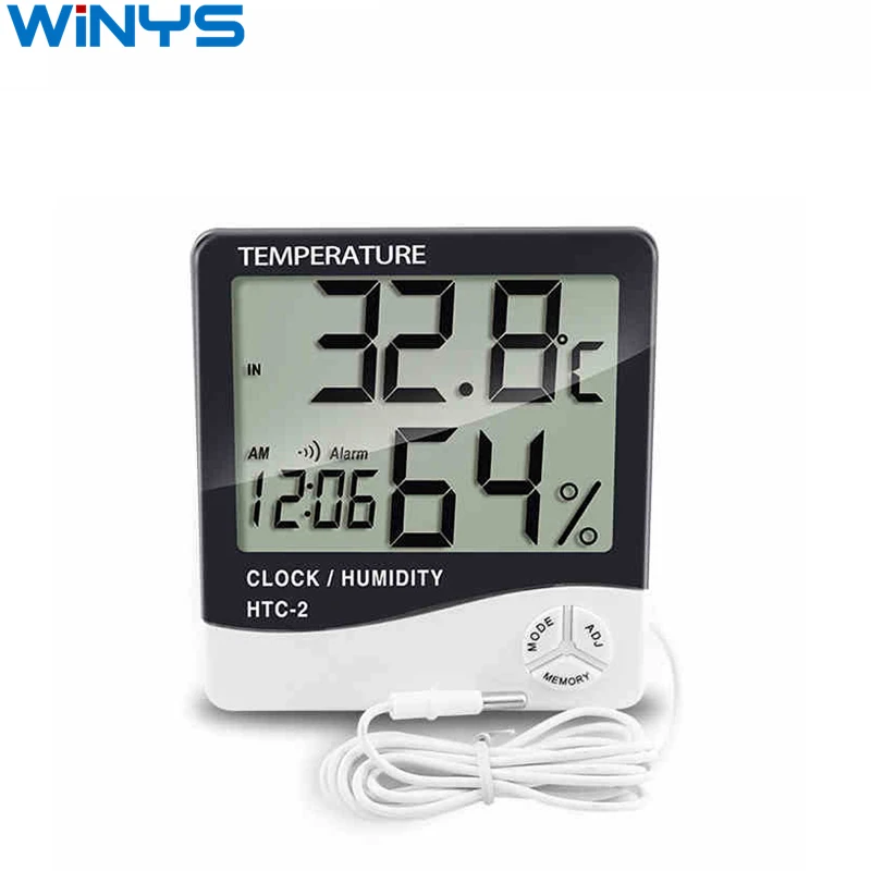 HTC-2 Digital Indoor&outdoor LCD Thermometer Hygrometer With Timer
