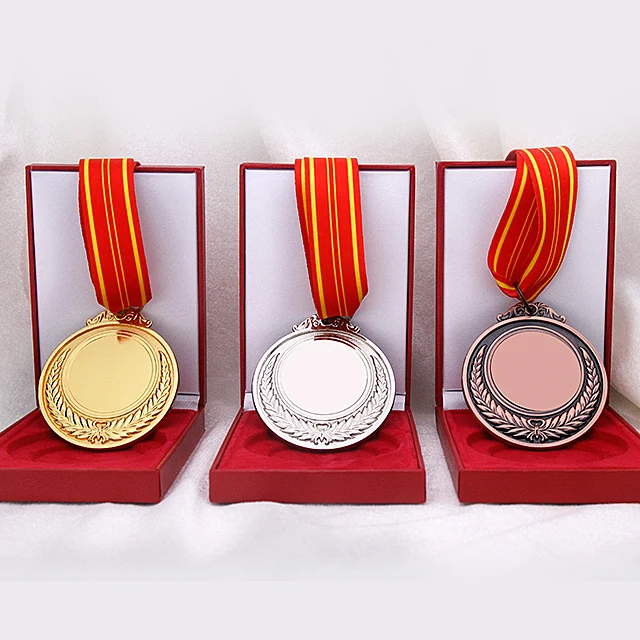 
custom-made medallion promotional casting plating blank gold medallion 