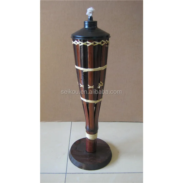 
Bamboo Tiki Tabletop Light Set of 2 