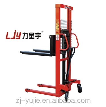 
1-2T Manual Hydraulic container reach Stacker / manual lifting equipment 