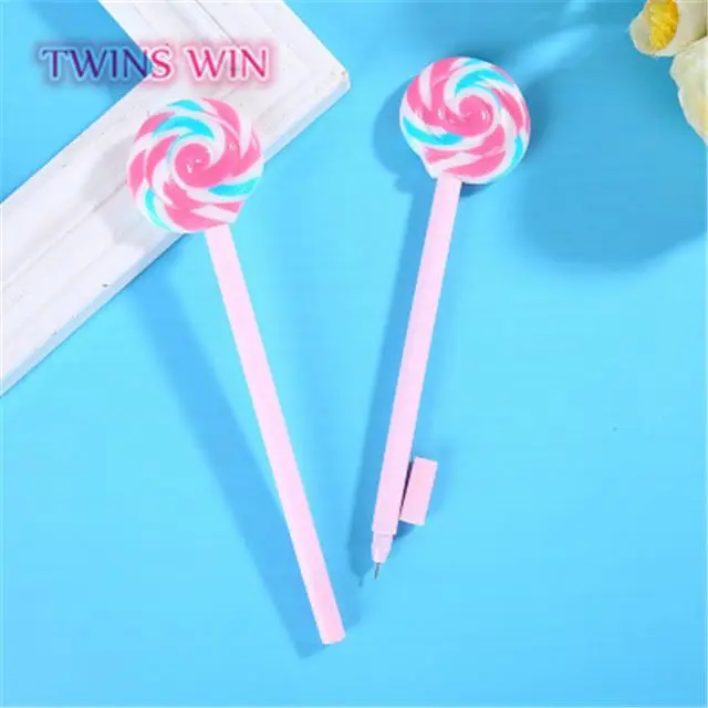 Новинка 2019, стильные школьные принадлежности, оптовая продажа, Детская гелевая ручка в виде леденцов, конфет, 1007