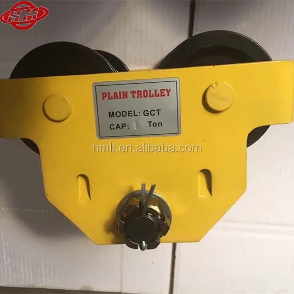 GCT 1 ton plain manual hoist trolley