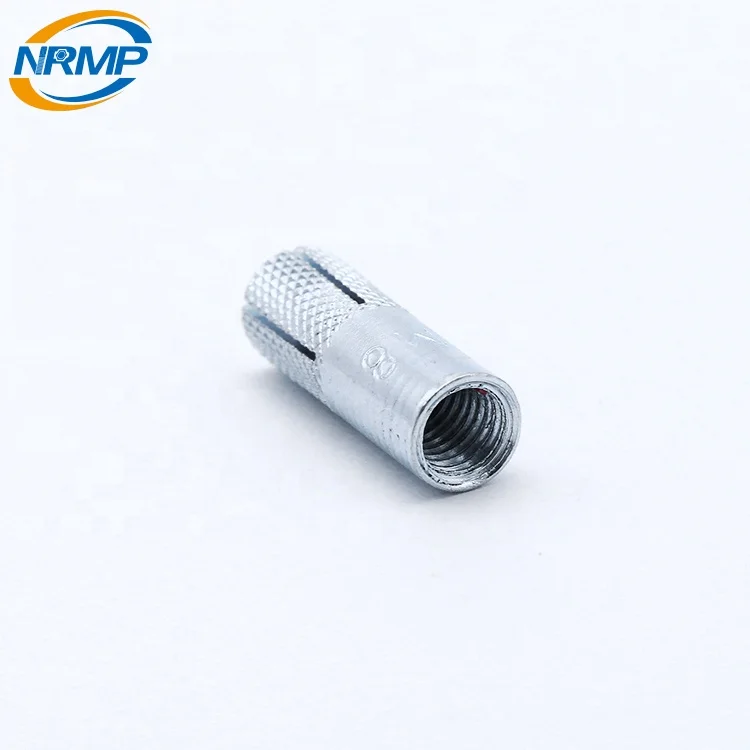 
Factory price M8 M12 M24 knurled brass drop in anchor 