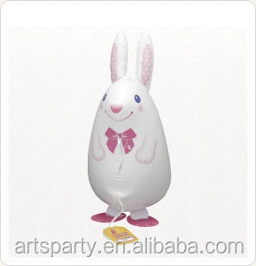 walking rabbit foil balloon party decoration walking pet animal balloon