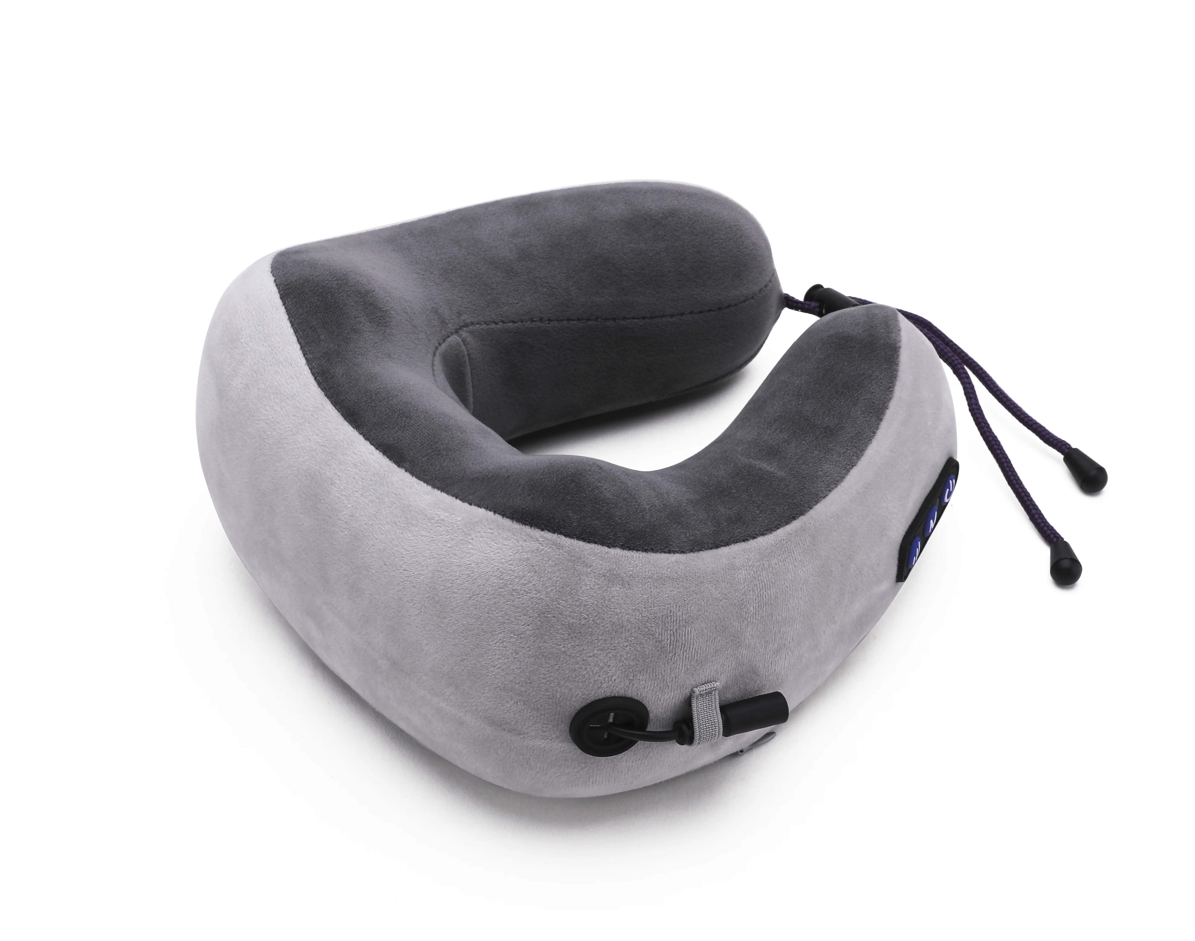 Portable Multi-purpose Shiatsu Massage Pillow Neck U-shaped Travel Pillow Vibrating Massage Pillow for Travelling