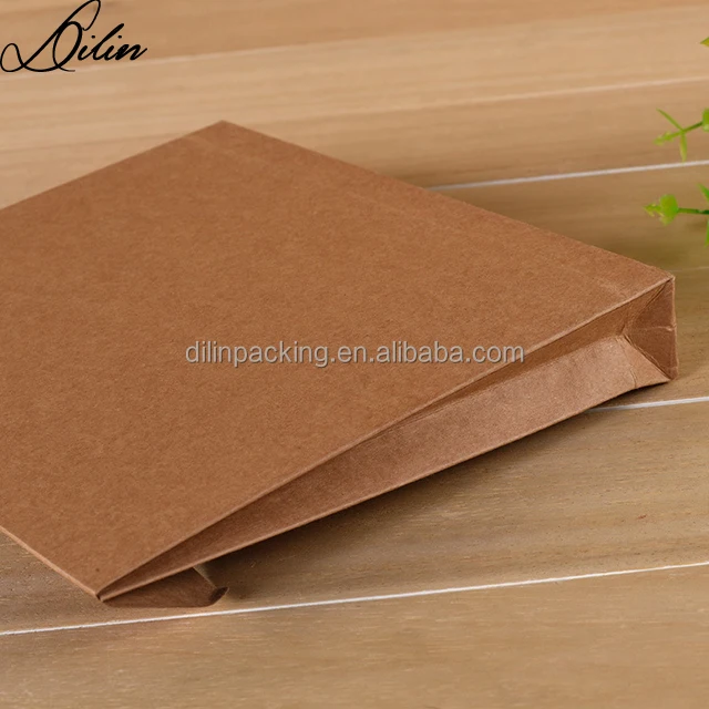 24*18*0.7CM brown kraft T-shirt envelope for packing with ribbon and gusset