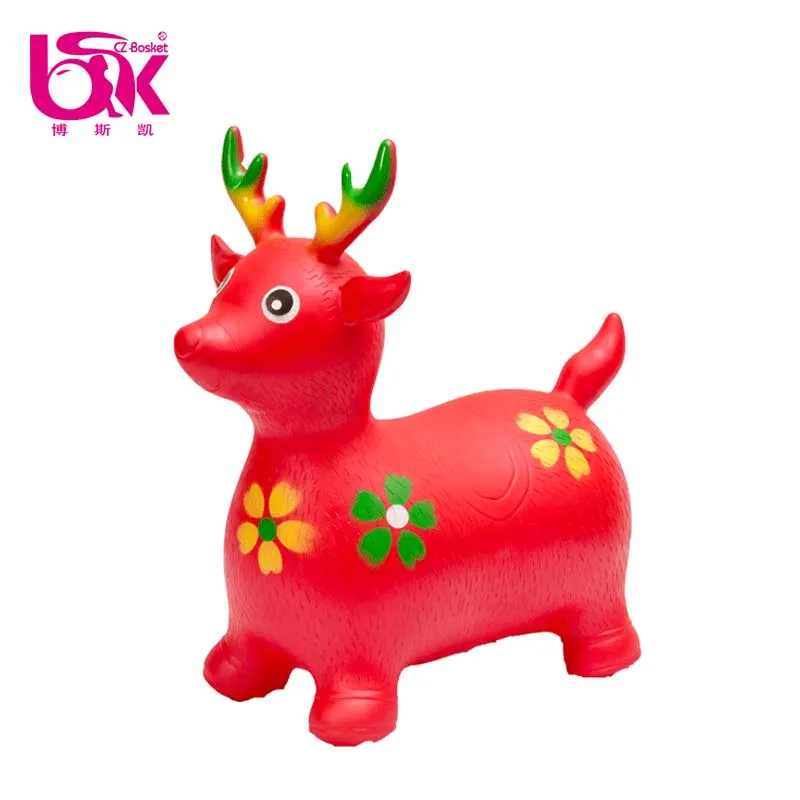 
Colorful Child Non-toxic Inflatable Jumping Riding Horse Animal Toy 