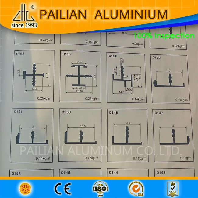 Aluminium T profile , aluminium T shape Edge binding for kitchen cabinets
