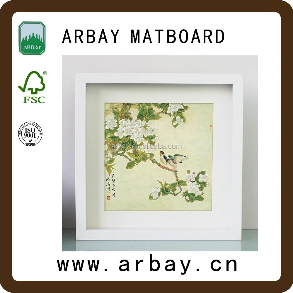 
custom wholesale bevel cutting matboard& precut passepartout &velvet matboard 