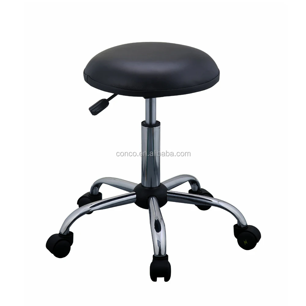 ESD Antistatic Stool with Foot Rest Ring,esd Chair Office Furniture Chair Seat Diameter 360mm Conductive Plastic Castors