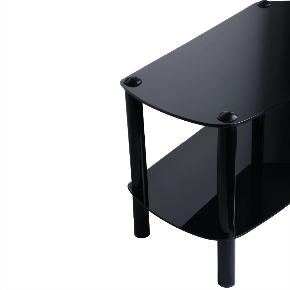 Fashion Modern Tempered Glass Corner TV Stand