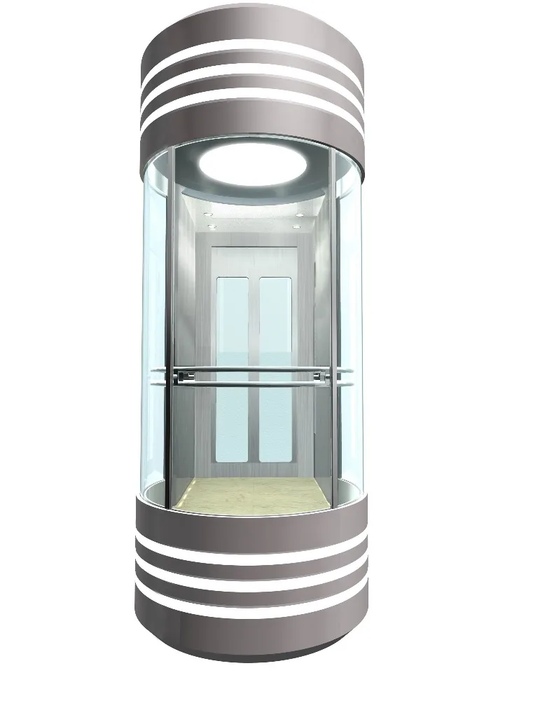 
Top quality Round glass Cabin Panoramic elevator 
