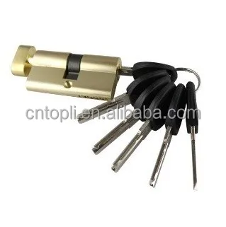 Brass core and keys 60mm Door Lock Cylinder