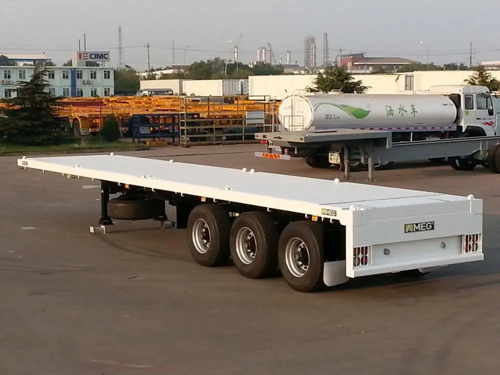 40ft  BPW Germany suspension flatbed semi trailer