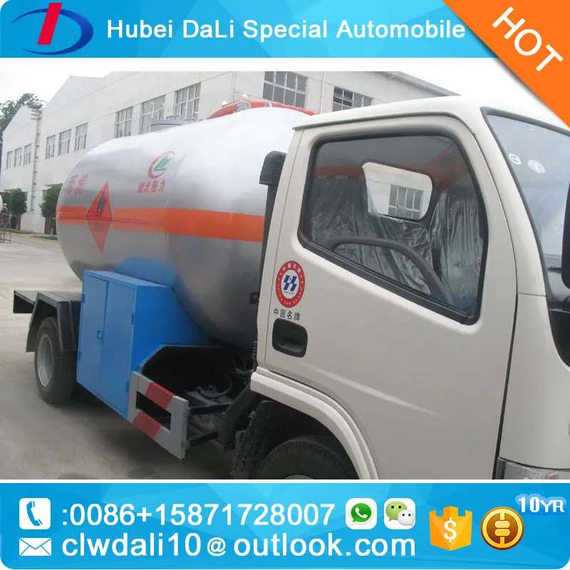 
Liquefied petroleum gas Bobtail Tank Truck 5000L LPG Skid Filling Truck for Cooking Gas Cylinder for Sales 