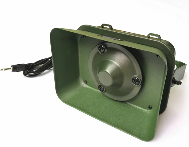 Водонепроницаемый металлический кронштейн для Открытый Охота Птица абонент mp3 громче 12V 60 Вт 160db динамик BK1221 птица абонент охотничьи динамик