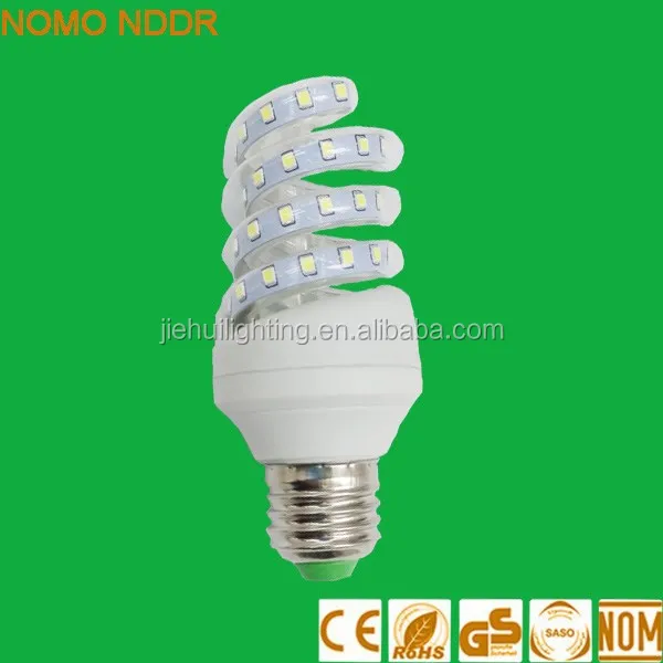 Hot sale spiral energy saving lamps E27 LED Lighting Bulb 2835SMD LED Light 9W