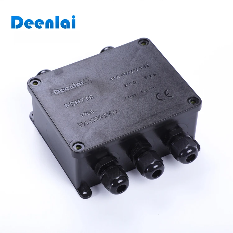 5 Way Customized Outdoor Plastic IP66 Electrical Junction Box and Connector for Underwater Lights