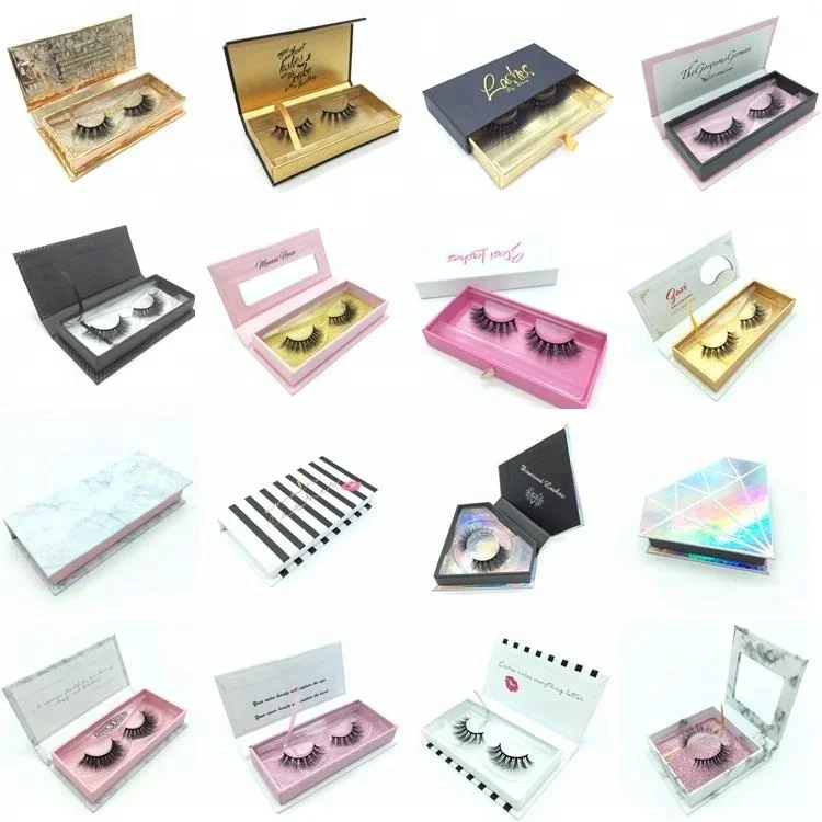 Custom Packing Box Magnetic False Eyelashes Magnetic Eyelash Private Label 3D Mink Lashes Own Brand Eyelashes