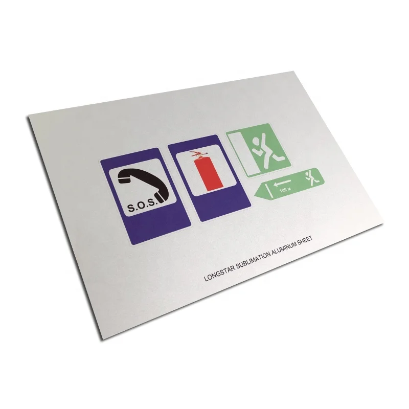 Sublimation Aluminum blanks sheet heat transfer printing picture printable sublimable blank coating plate brightsub metal coated