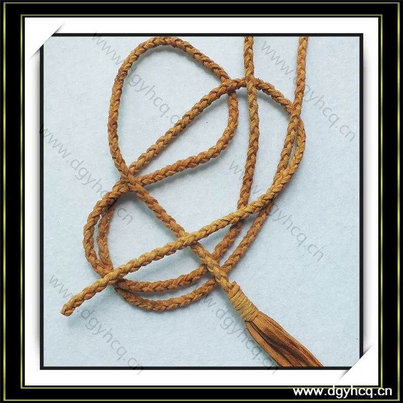 garment decorative leather lace weave bolo leather cord