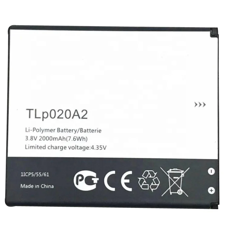 Wholesale 2000mAh TLp020A2 Original Lithium Mobile Phone Battery for Alcatel One Touch Pop Star LTE A845L/POP S3 OT5050 5050X